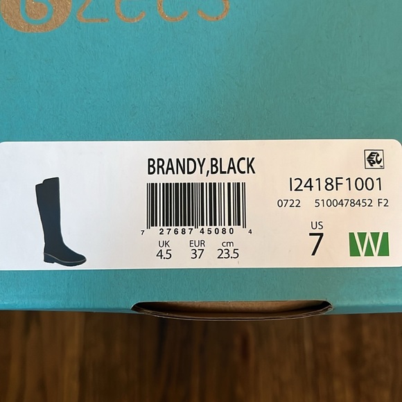 Bzees Brandy boot size 7W black - Picture 5 of 5